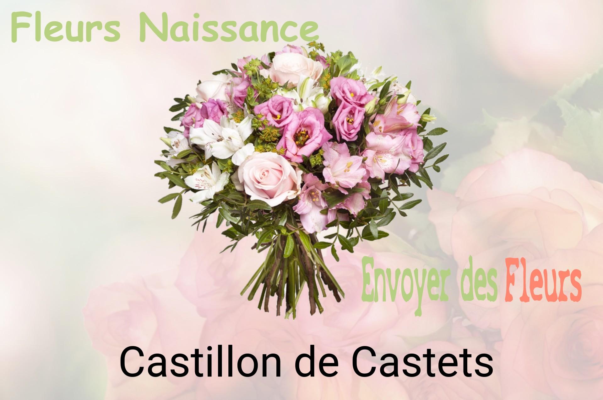 Bouquet de fleurs de naissance livré à Castillon-de-Castets