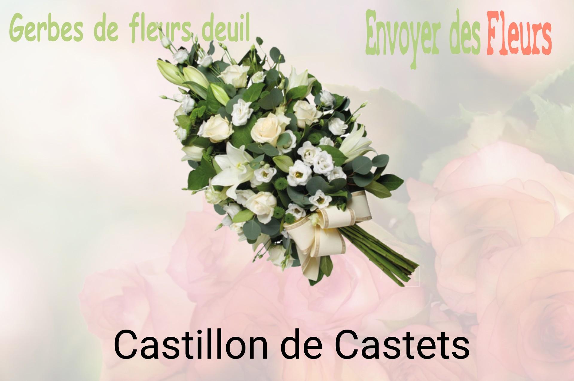 Gerbe de fleurs de deuil livrée à Castillon-de-Castets